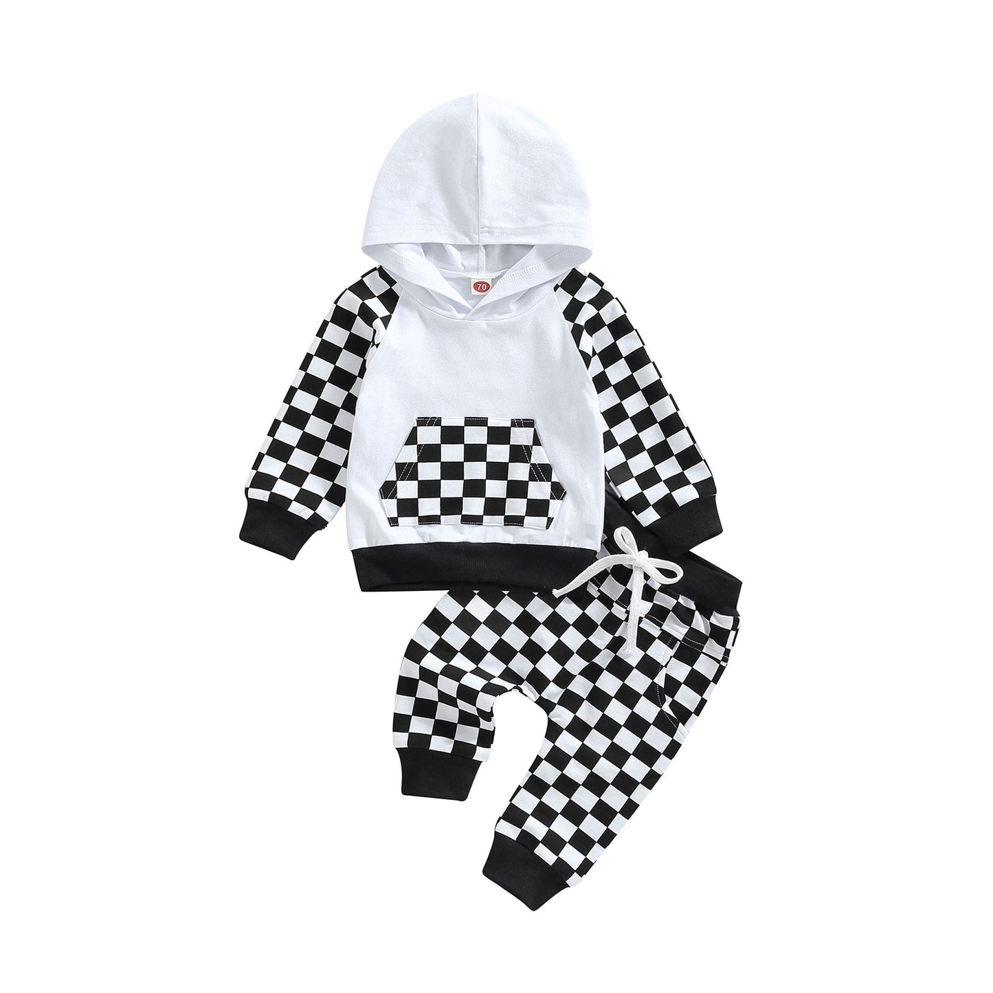 Hooded Pouch Checker Set | (2 Colors)
