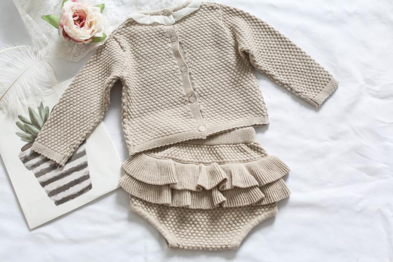 Waffle Knit Set With Bloomer | (2 Colors)