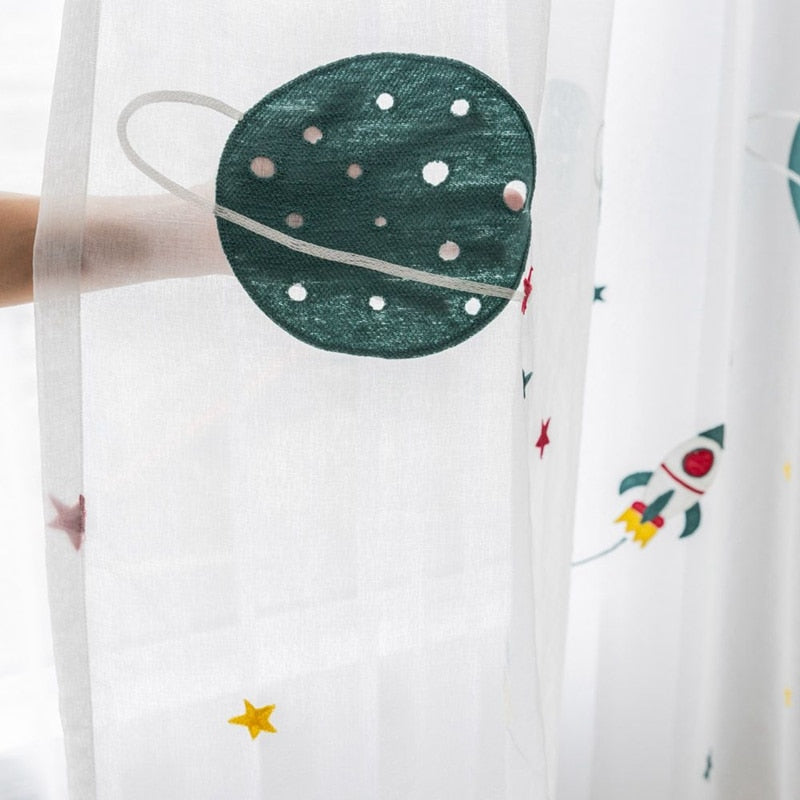 Outer Space Sheer Curtains